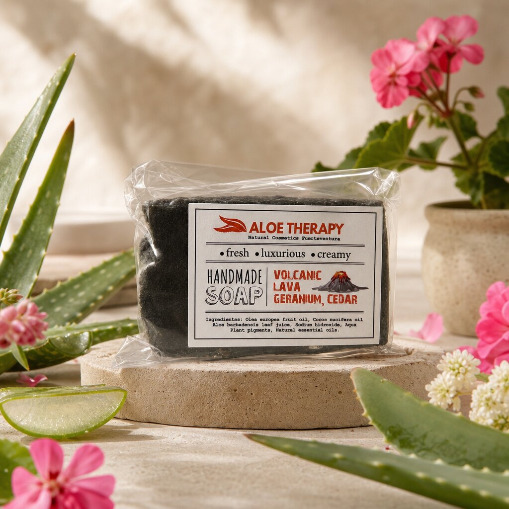 Volcanic Lava Handmade Soap 100g — Geranium & Cedar